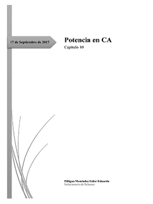 Capítulo 10 – Potencia en CA